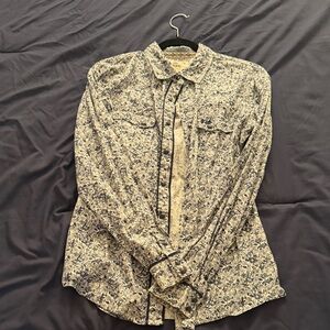 Shyanne Navy and Cream Floral Rodeo Shirt